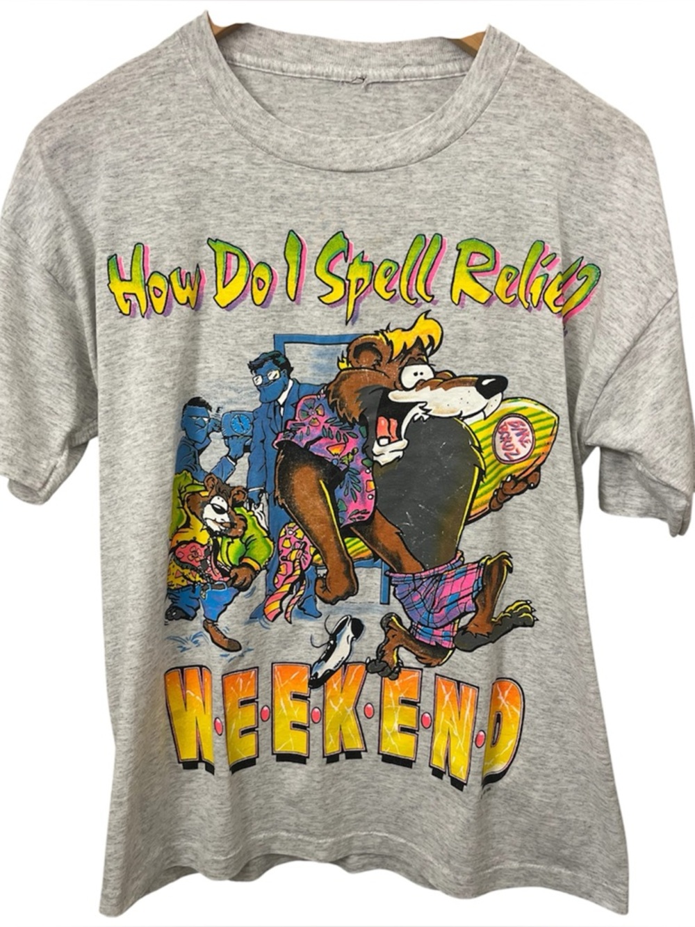 Vintage how do I spell relief t shirt Sz large